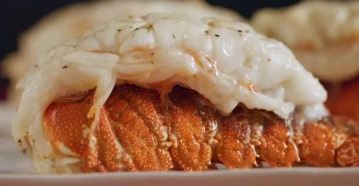 grilling of lobster meat