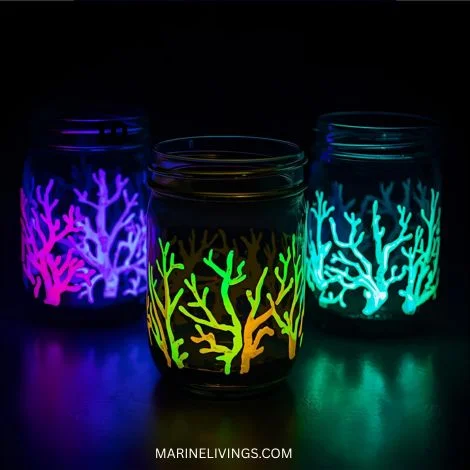 Glow in the Dark Coral Reef Jars