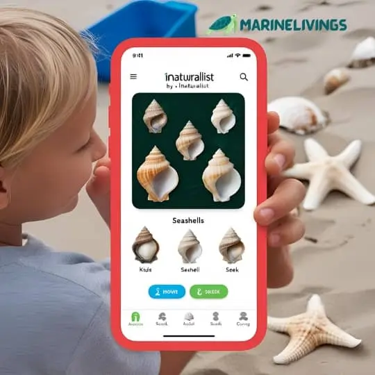 Seek by iNaturalist app for shell identification 