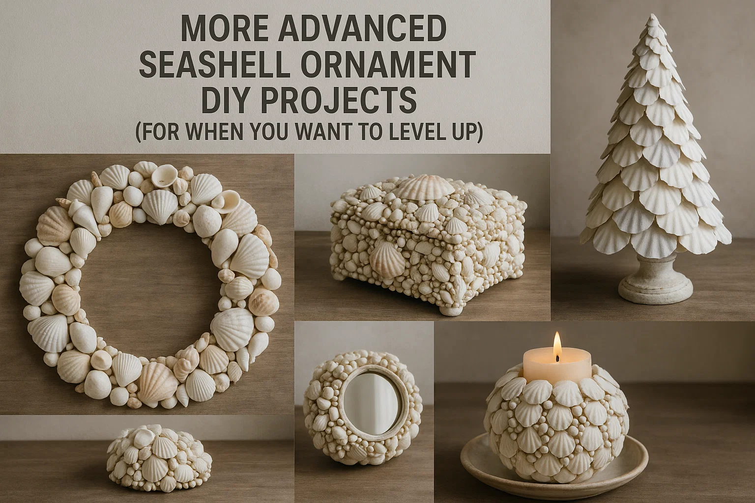 Gold-Leaf Seashell Ornaments