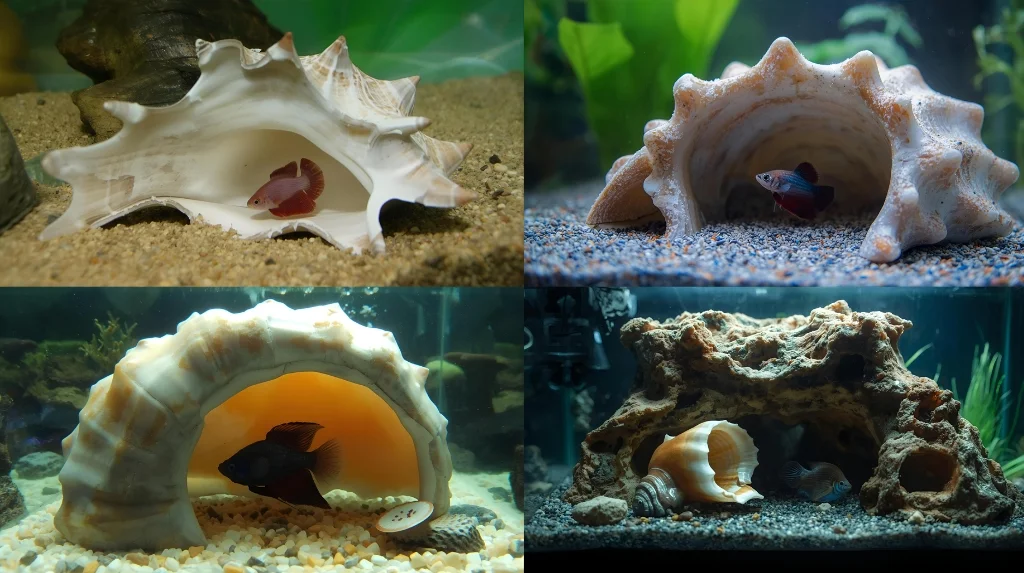 Seashell Cave for betta fish