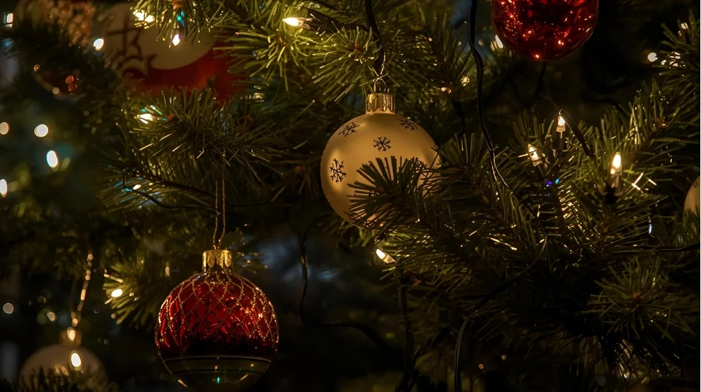 Use battery lights for seashell Christmas Tree