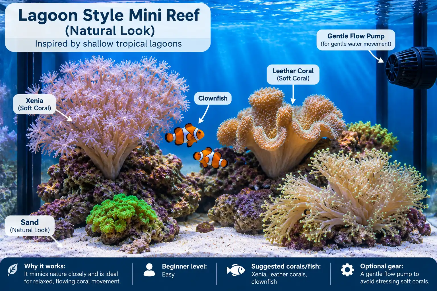 Lagoon Style Mini Reef (Natural Look)