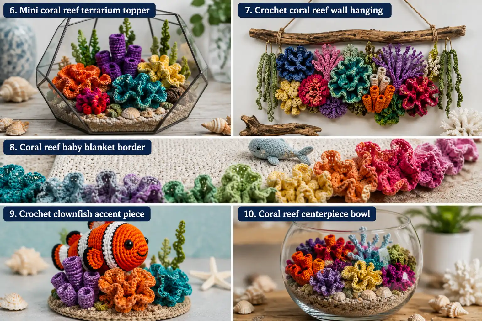 19 Crochet Coral Reef Ideas to Try at Home