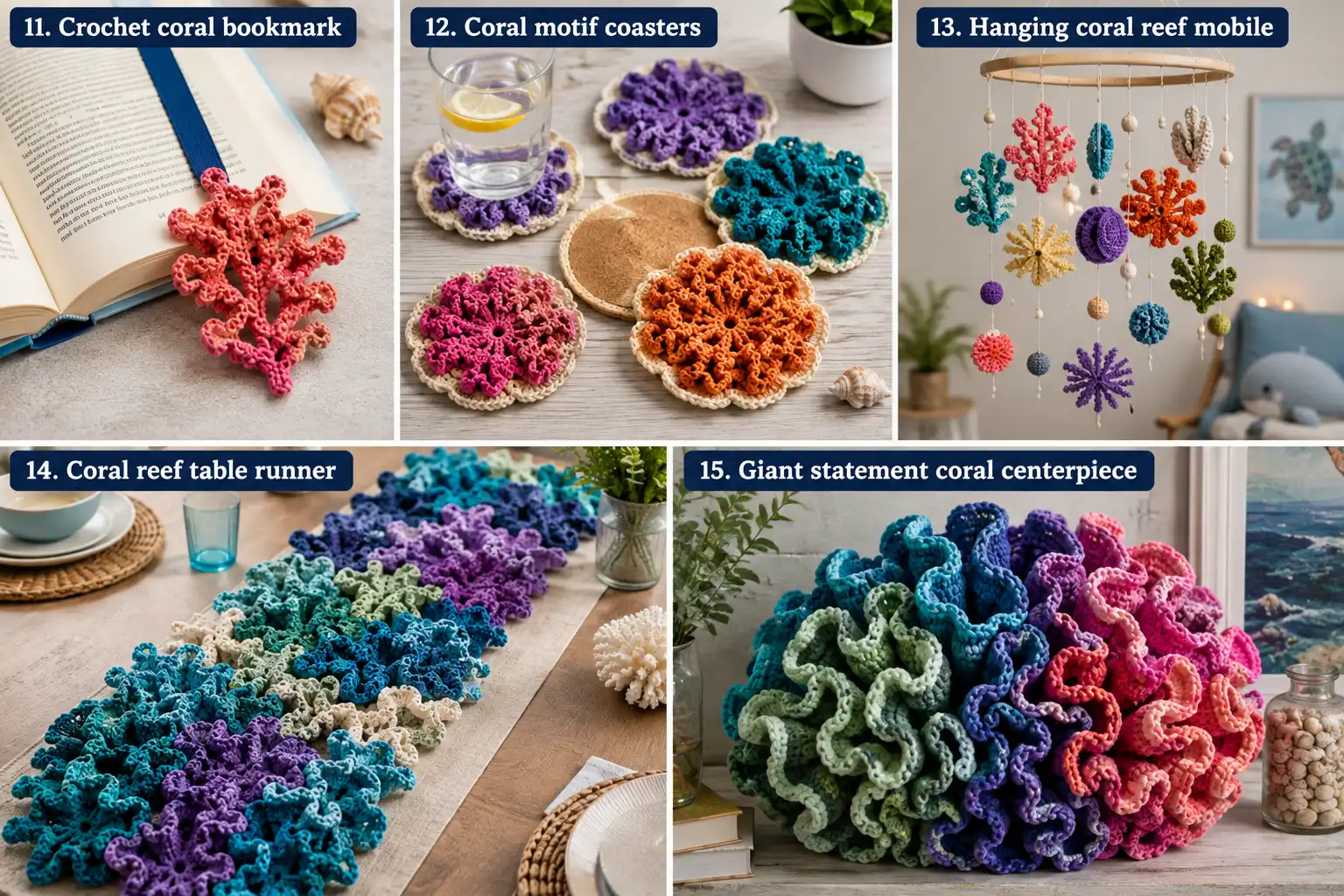 19 Crochet Coral Reef Ideas to Try at Home