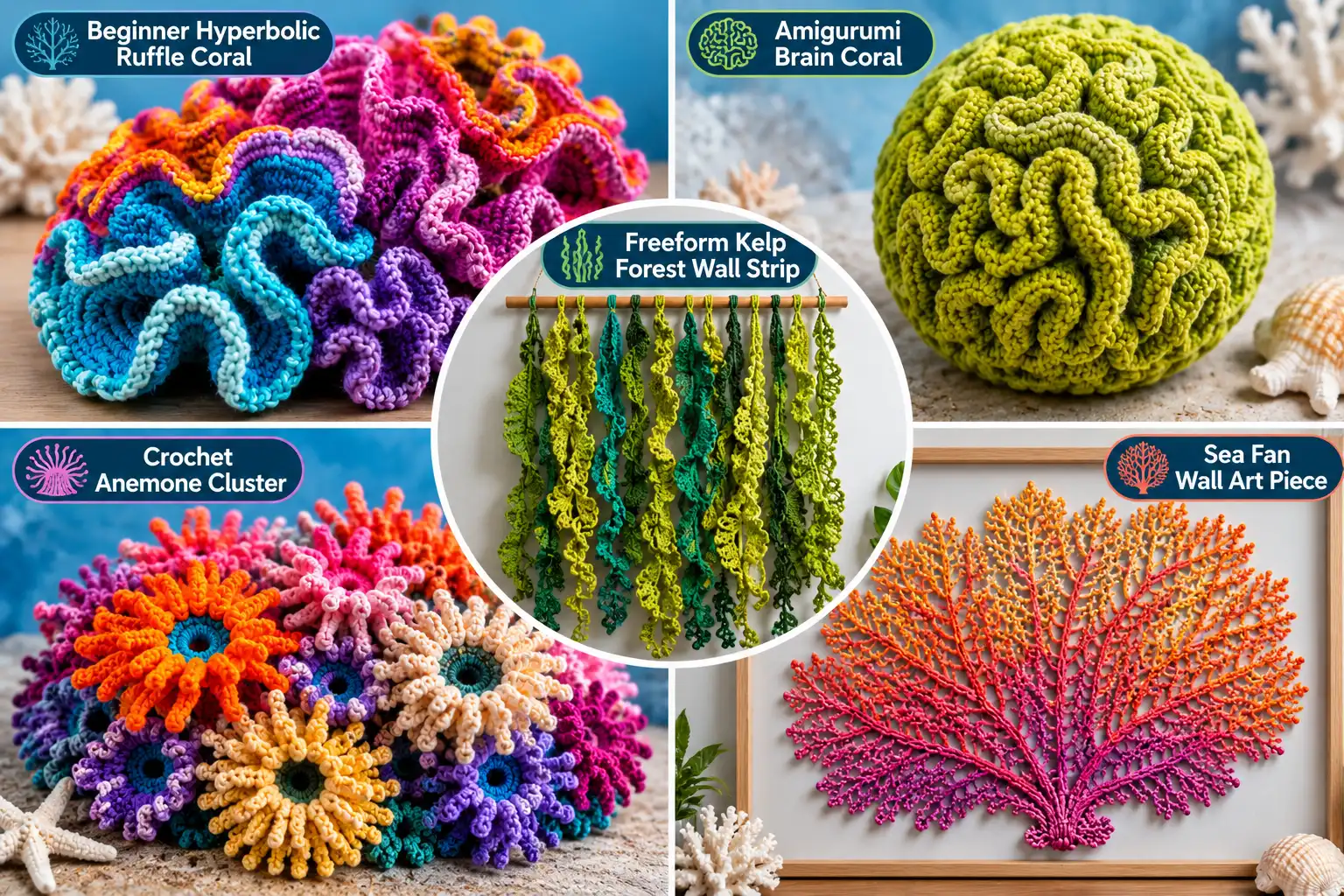 19 Crochet Coral Reef Ideas to Try at Home