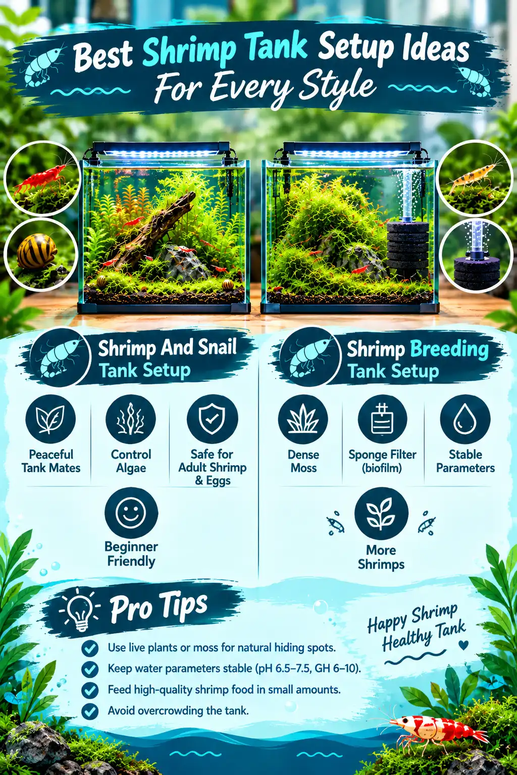 Best Shrimp Tank Setup Ideas For Every Style