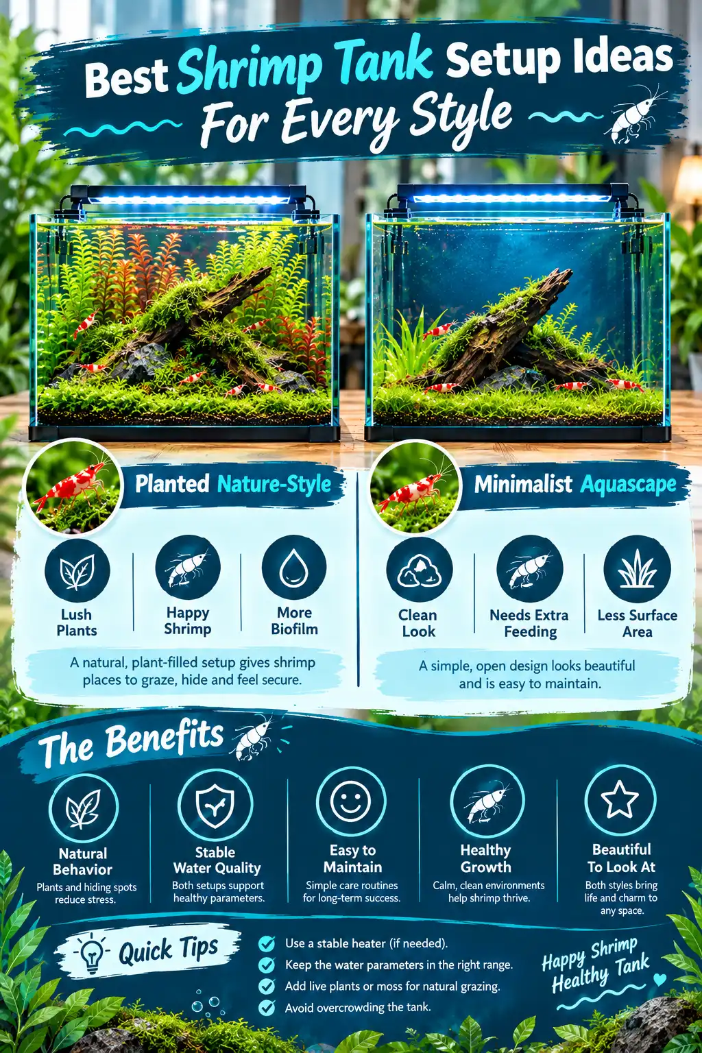Best Shrimp Tank Setup Ideas For Every Style
