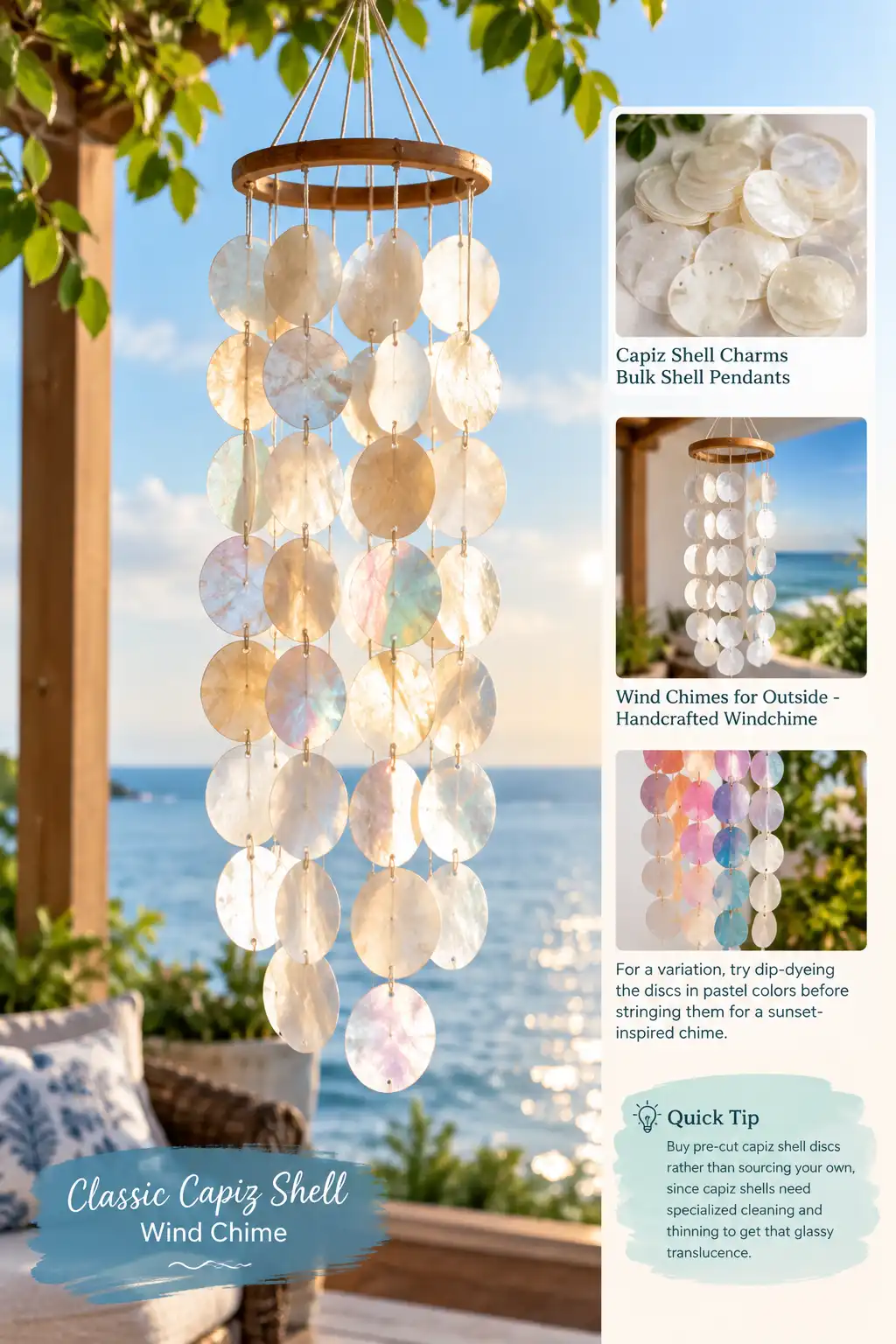 Classic Capiz Shell Wind Chime