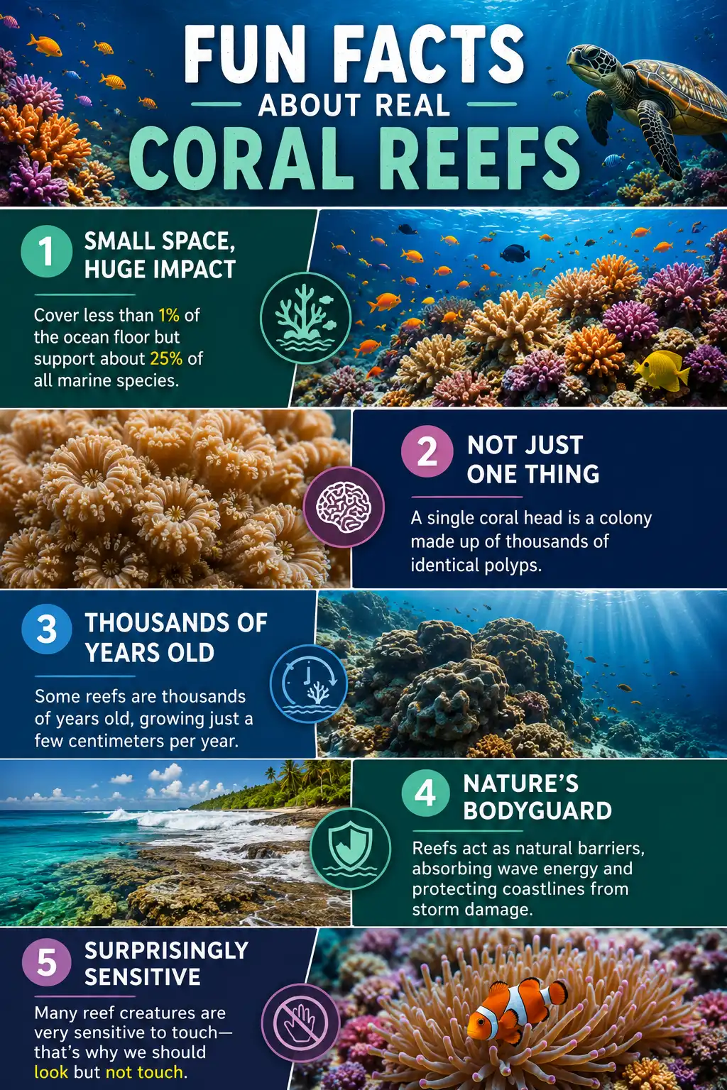 Fun Facts About Real Coral Reefs