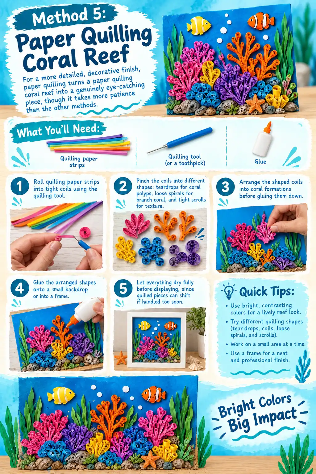 Method 5 Paper Quilling Coral Reef