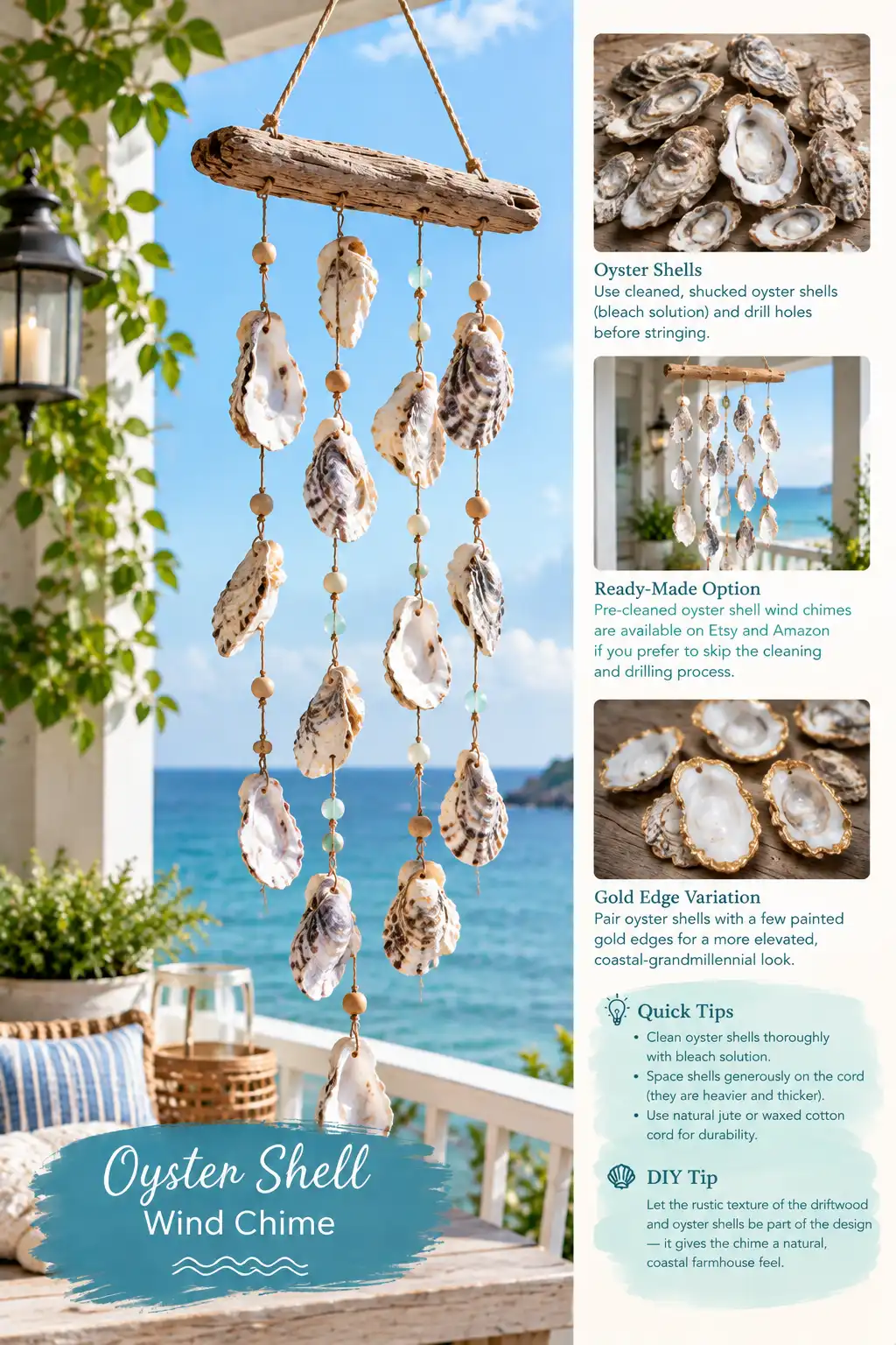 Oyster Shell Wind Chime