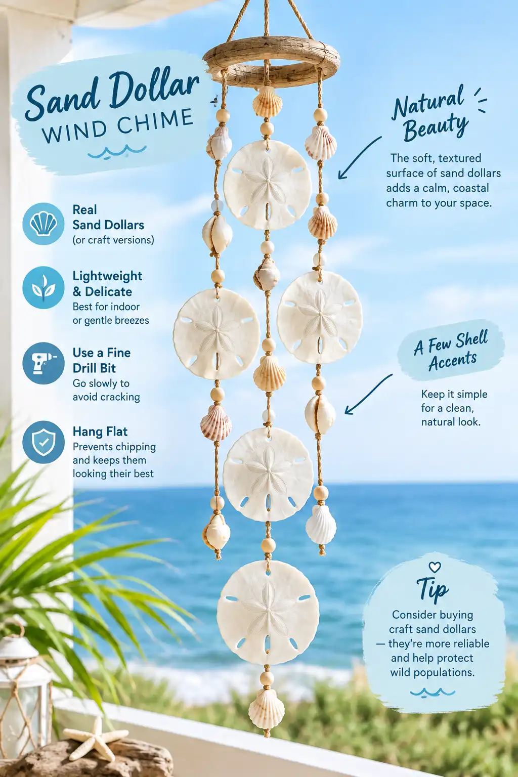 Sand Dollar Wind Chime