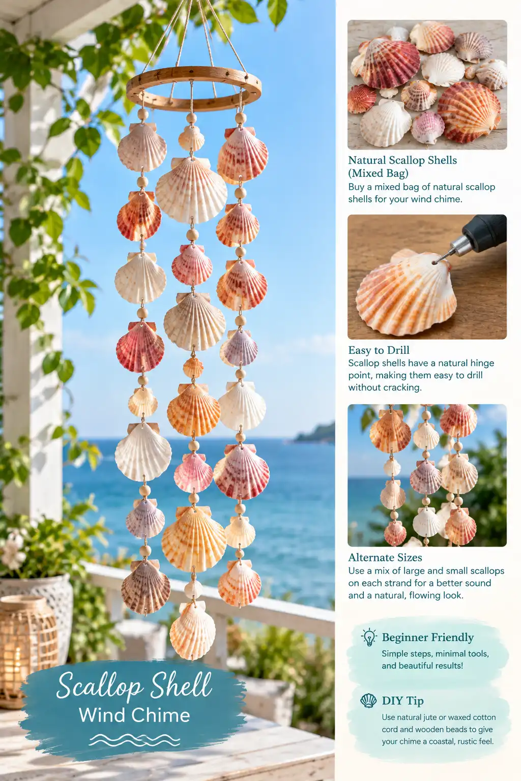 Scallop Shell Wind Chime