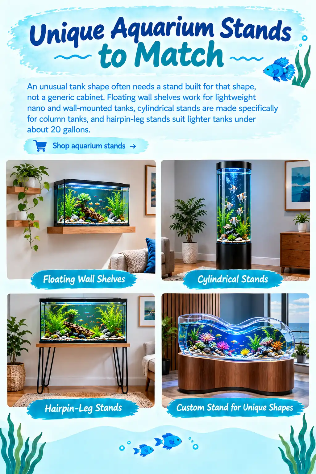 Unique Aquarium Stands to Match