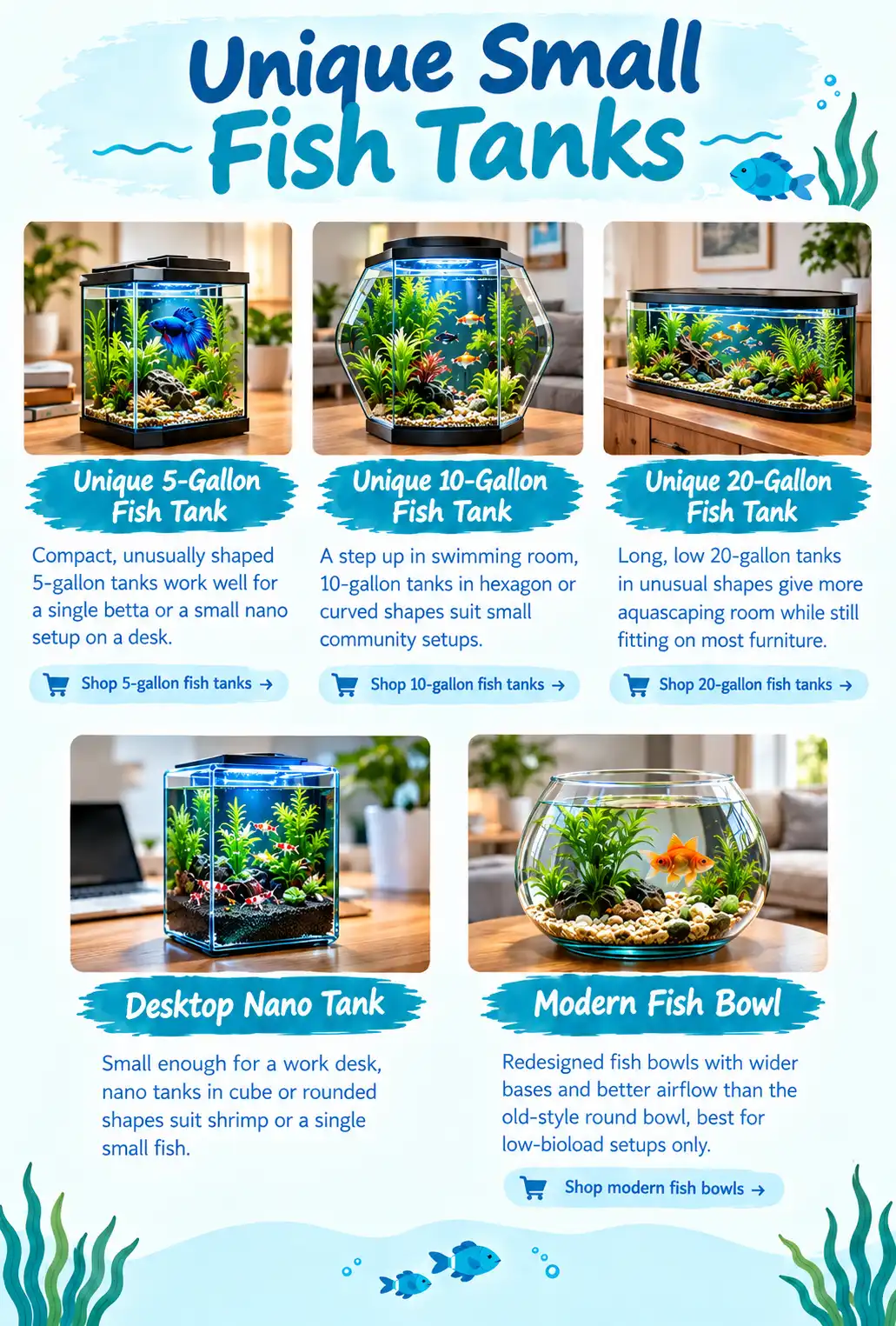 Unique Small Fish Tanks