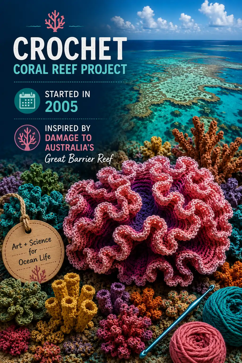 When did the crochet coral reef project start?