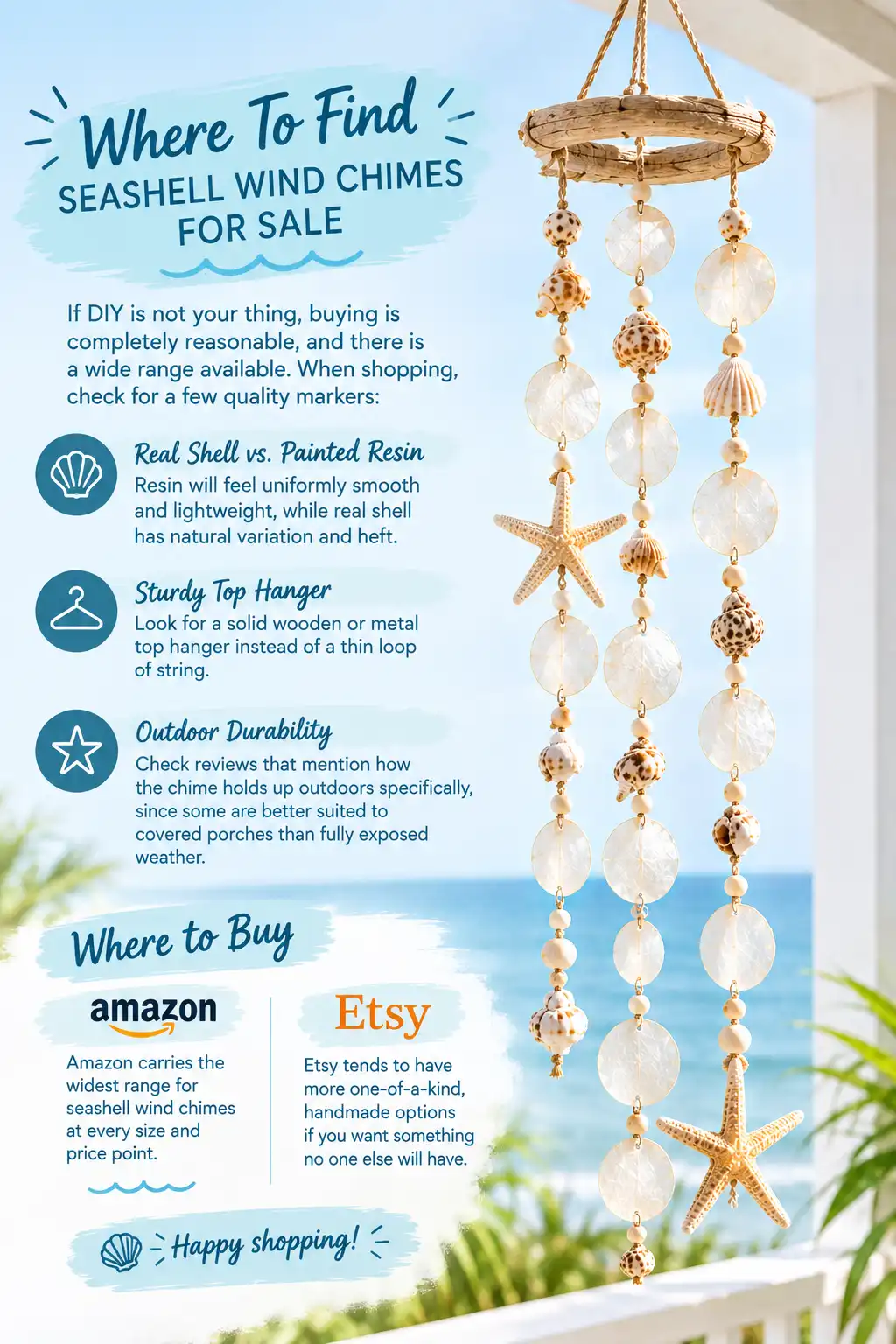 Where To Find Seashell Wind Chimes For Sale