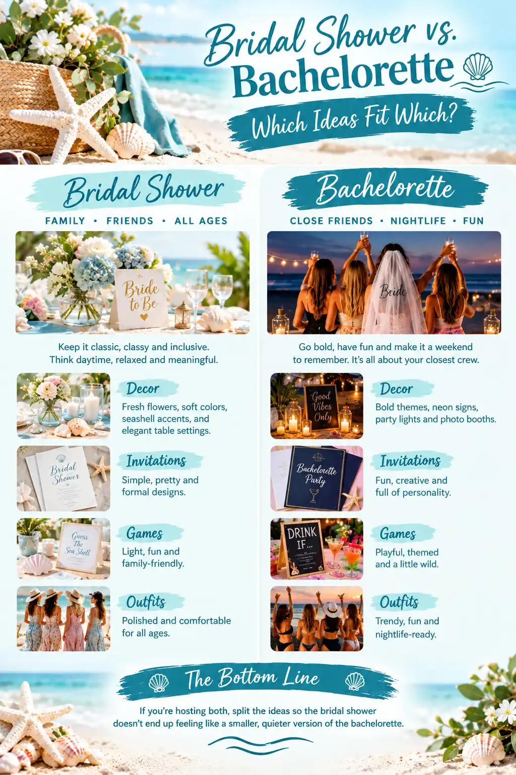 Bridal Shower vs. Bachelorette Which Ideas Fit Which