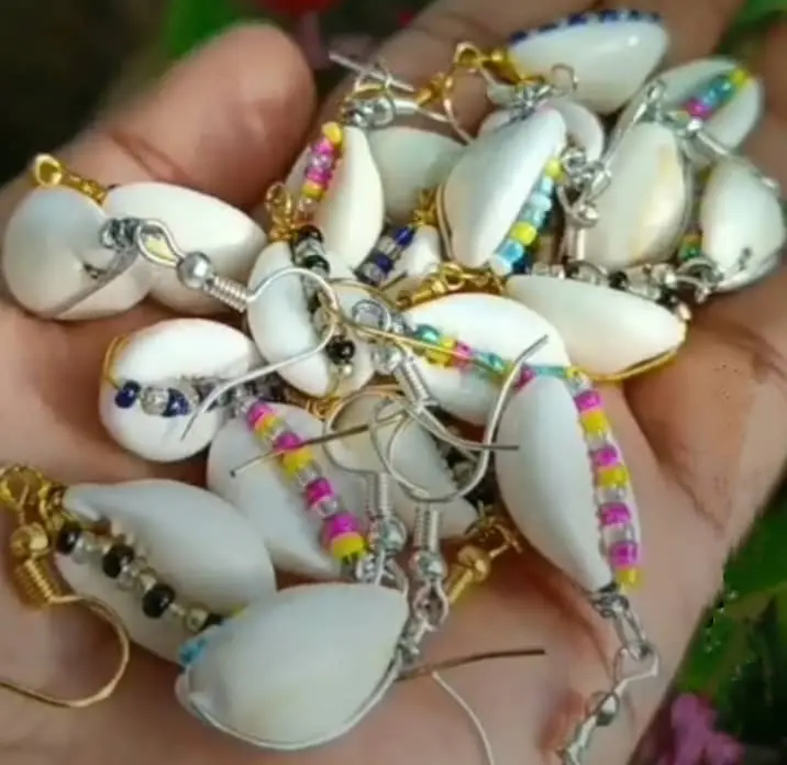 money cowrie shells jewellery
