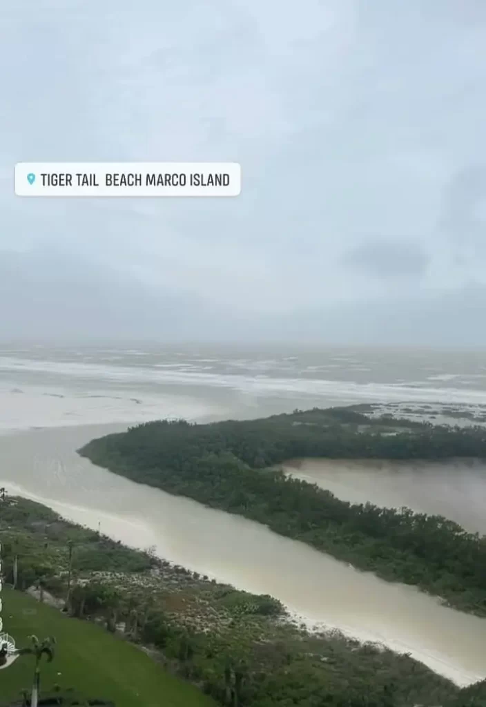 tigertail beach during hurricane