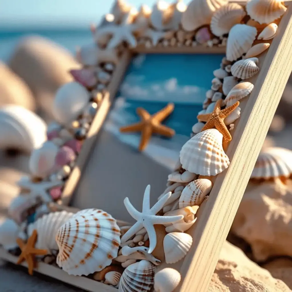 Creative Seashell Picture Frames DIY What to make with seashells