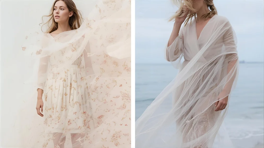 Layer Light, Flowing Fabrics