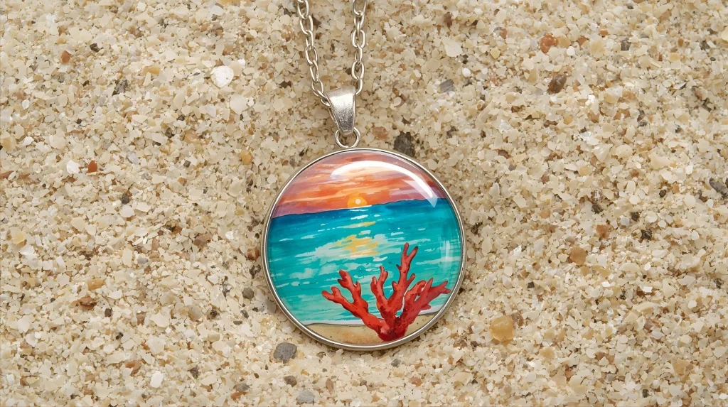Beach Vacation Souvenir Necklace