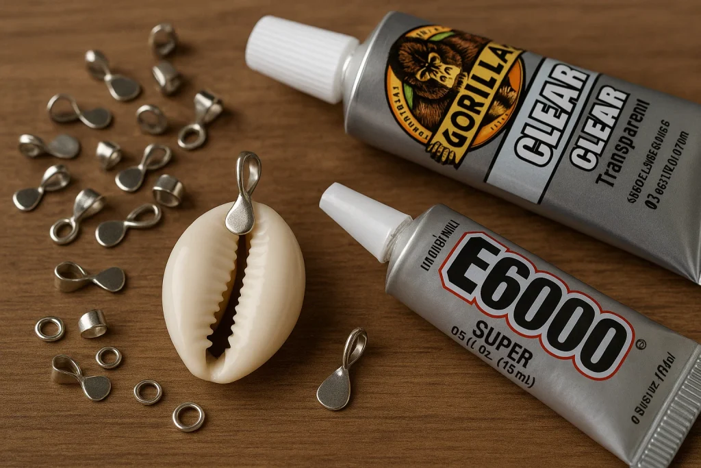  Jewelry Bails + Strong Jewelry Glue (E6000 / Gorilla Glue Clear)