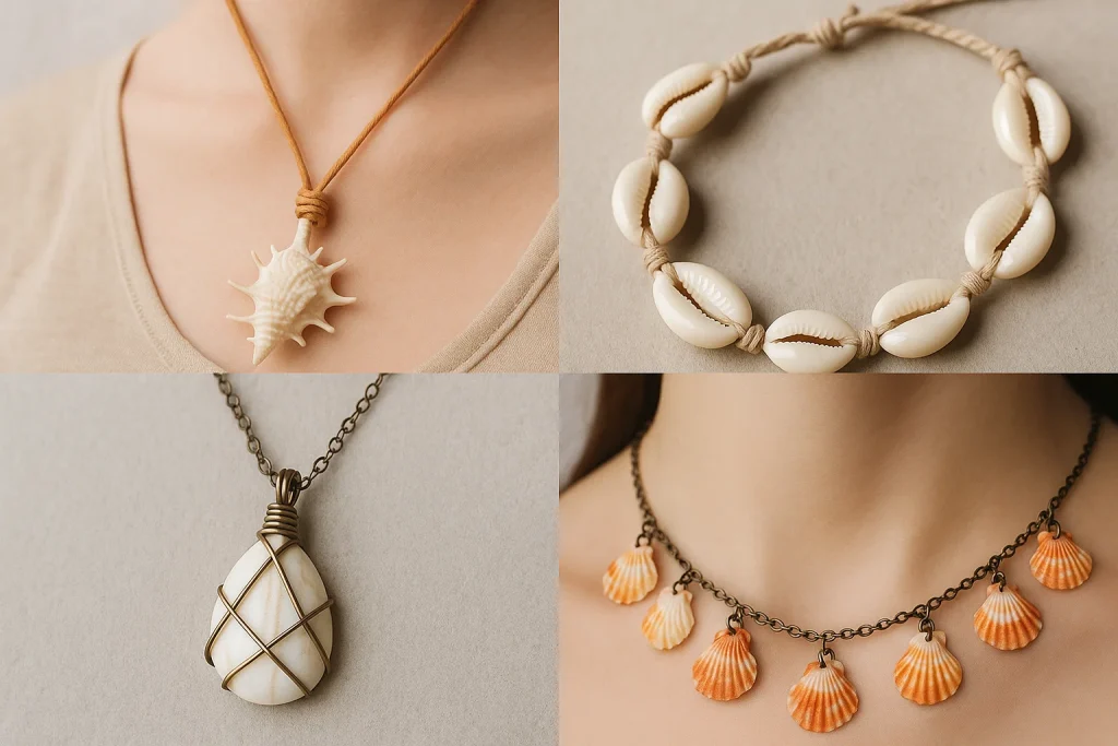 Sea Shell Necklace Ideas Without Drilling