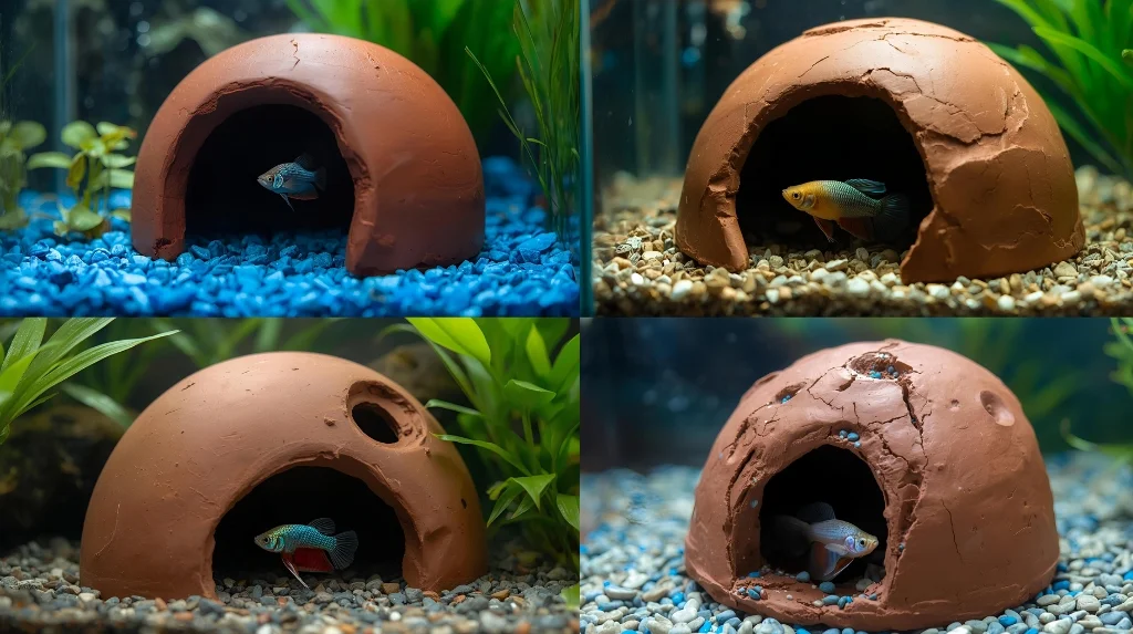 DIY Clay Dome Cave for betta fish