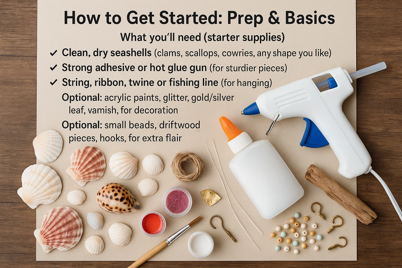 How to Get Started Seashell Ornaments