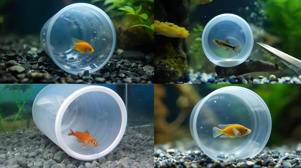 Plastic Cup Cave for betta fish