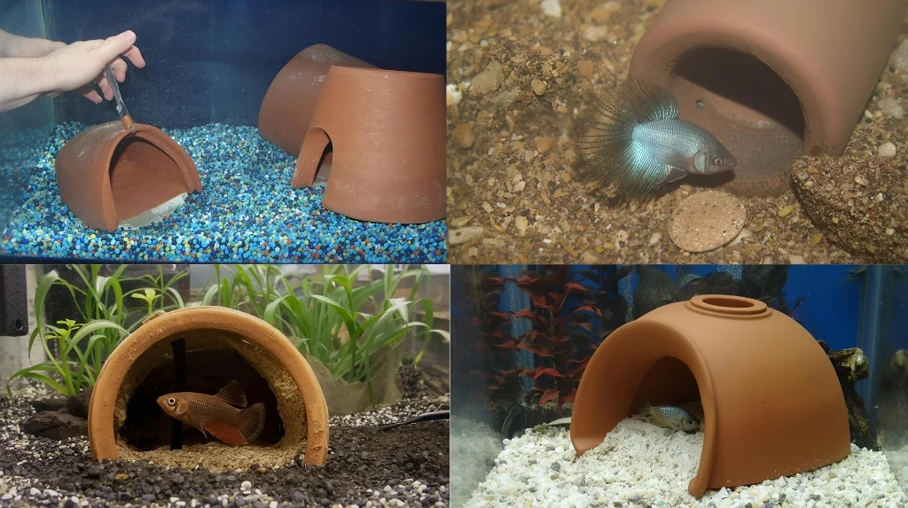 Terracotta Pot Cave for Betta Fish